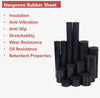 10 Ft Neoprene Rubber Strips | 60A Medium Hardness